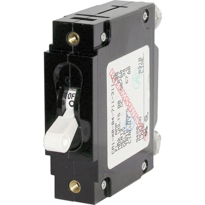 BLUE SEA SYSTEMS A-Series Single Pole White Toggle Circuit Breakers 1 BLUE SEA SYSTEMS A-Series Single Pole White Toggle Circuit Breakers