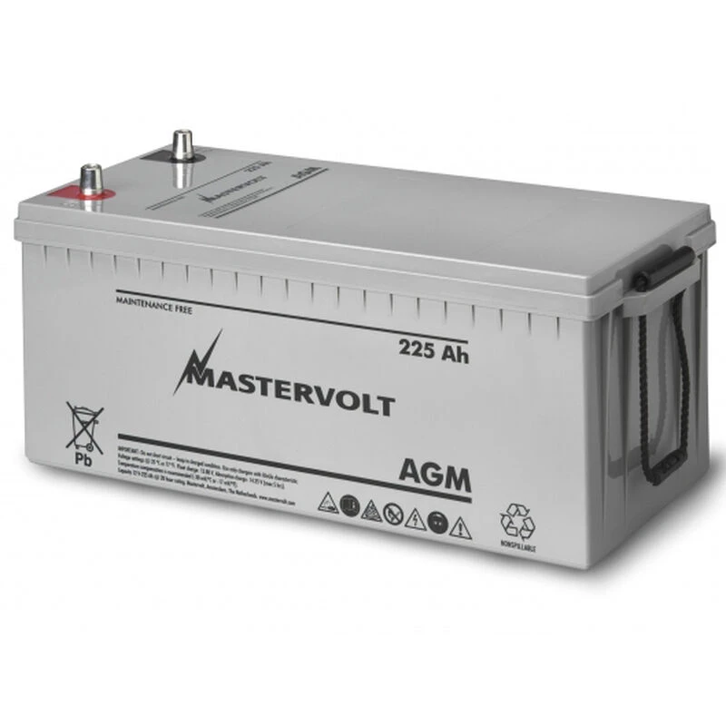 MASTERVOLT AGM 12/225 Group 8D Sealed Marine Battery 1 MASTERVOLT AGM 12/225 Group 8D Sealed Marine Battery