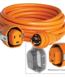 SMARTPLUG 25' Dual Configuration Cordset, 30A, Orange