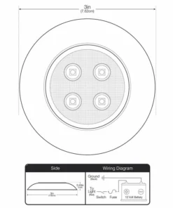 WEST MARINE Stainless Steel Surface-Mount 3" LED Light, White -Marine Electrical Sale 12645107 3 1500.13092018103023