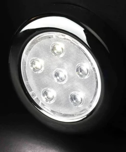 WEST MARINE Stainless Steel Surface-Mount 4" LED Light with Switch, White -Marine Electrical Sale 12645149 3 1500.13092018113011