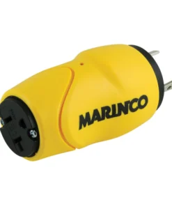 MARINCO Straight Adapter, 30A 125V Male to 15A 125V Female