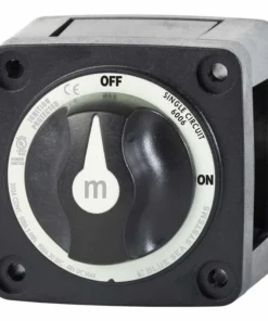 BLUE SEA SYSTEMS m-Series Mini Single Circuit ON/OFF Battery Switch with Removable Knob