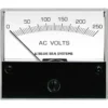 BLUE SEA SYSTEMS AC Voltmeter, 0 to 250V AC