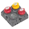 BEP MARINE Square Battery Distribution Cluster for Single Engine