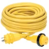 MARINCO 50' Economy ShorePower Cordset, 30A 125V, Yellow