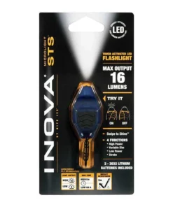 NITE IZE Microlight STS Swipt-To-Shine LED Light, Blue