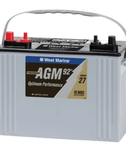 WEST MARINE Group 27 Dual-Purpose AGM Battery, 92 Amp Hours