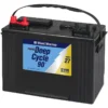 WEST MARINE Deep Cycle Flooded Marine Battery, 90 Amp Hours, Group 27