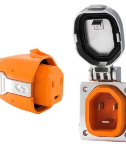 SMARTPLUG Combo Inlet & Connector, 50A 125/250V, Stainless Steel