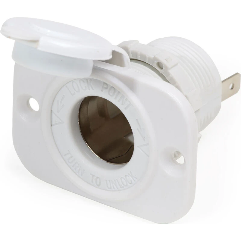 BLUE SEA SYSTEMS 12 Volt Dash Socket—White 1 BLUE SEA SYSTEMS 12 Volt Dash Socket—White