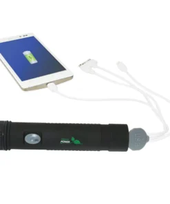 NATURE POWER Rechargeable LED Flashlight with Li-Ion Power Bank