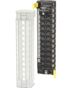 BLUE SEA SYSTEMS ST CLB Circuit Breaker Block, 12 Positions, Negative Bus