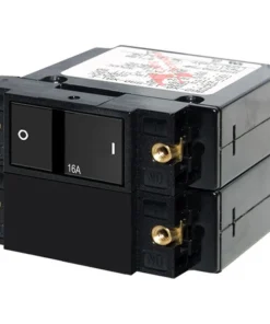 BLUE SEA SYSTEMS A-Series Flat Rocker Circuit Breakers, Double Pole -Marine Electrical Sale 16931750 LRG