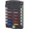 BLUE SEA SYSTEMS ST Blade Fuse Block, 12 Circuits