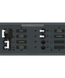 BLUE SEA SYSTEMS 4-Position AC Panel, 2 Sources
