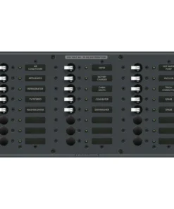 BLUE SEA SYSTEMS 24-Position AC Panel, European