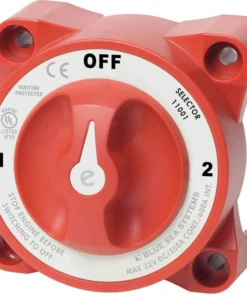 BLUE SEA SYSTEMS e-Series Selector 3-Position Battery Switch with AFD