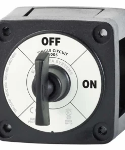 BLUE SEA SYSTEMS m-Series Mini On-Off Battery Switch with Key, Black