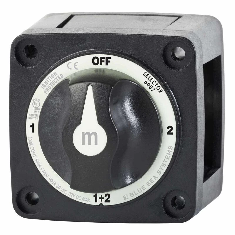 BLUE SEA SYSTEMS m-Series Mini Selector Battery Switch 1 BLUE SEA SYSTEMS m-Series Mini Selector Battery Switch