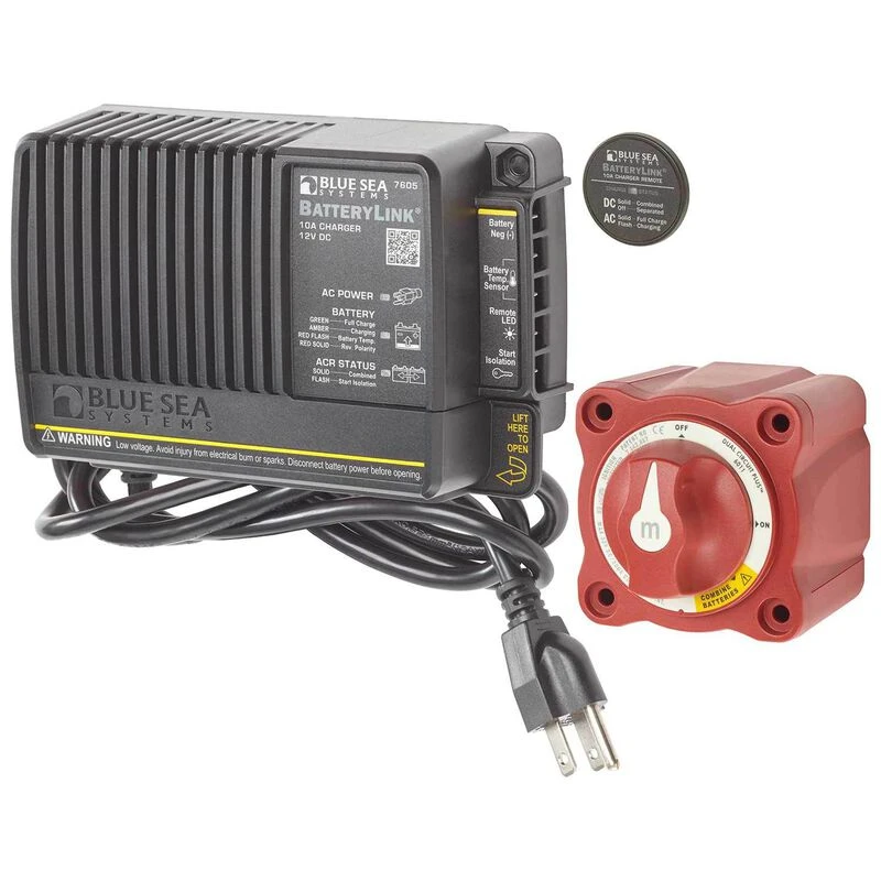 BLUE SEA SYSTEMS Mini Add-A-Battery Plus Kit, 65A 1 BLUE SEA SYSTEMS Mini Add-A-Battery Plus Kit, 65A