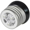 LUMITEC LIGHTING Zephyr LED Spreader/Deck Light, Brushed Black Base, White Non-Dimming