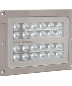 LUMITEC LIGHTING Maxillume h120 Flush Mount LED Floodlight, White Housing, White Dimming