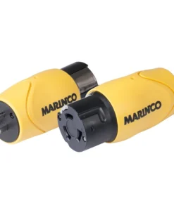 MARINCO Straight Adapter, 15A 125V Male to 50A 125/250V Female