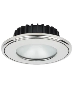 IMTRA CORPORATION PowerLED Bi-Color Downlight 10 to 30V DC Stainless Steel Trim Ring Warm White/Blue Frosted Lens IP65