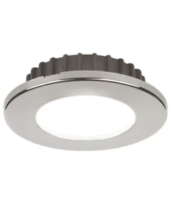 IMTRA CORPORATION PowerLED Downlight 10 to 30V DC Polished Stainless Steel Trim Ring Cool White IP65