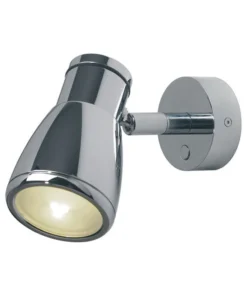 IMTRA CORPORATION Reading Light Chrome with Chrome Metal Shade & Switch 10 to 30V DC Built-in Dimmer 3 x 1 Watt Warm White LED IP20