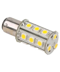 IMTRA CORPORATION Tower Navigation Bayonet LED Bulb Cool White 10 to 30V DC 3 Watts Omni-Directional BAY15d Socket