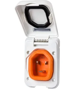 SMARTPLUG Inlet, 30A 125V, Plastic, White