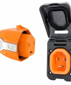 SMARTPLUG Combo Inlet & Connector, 30A 125V, Black