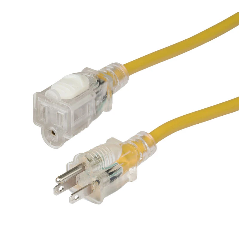 MARINCO 50' Locking, Lighted Extension Cord, 15A, 14/3 AWG, Yellow 1 MARINCO 50' Locking, Lighted Extension Cord, 15A, 14/3 AWG, Yellow