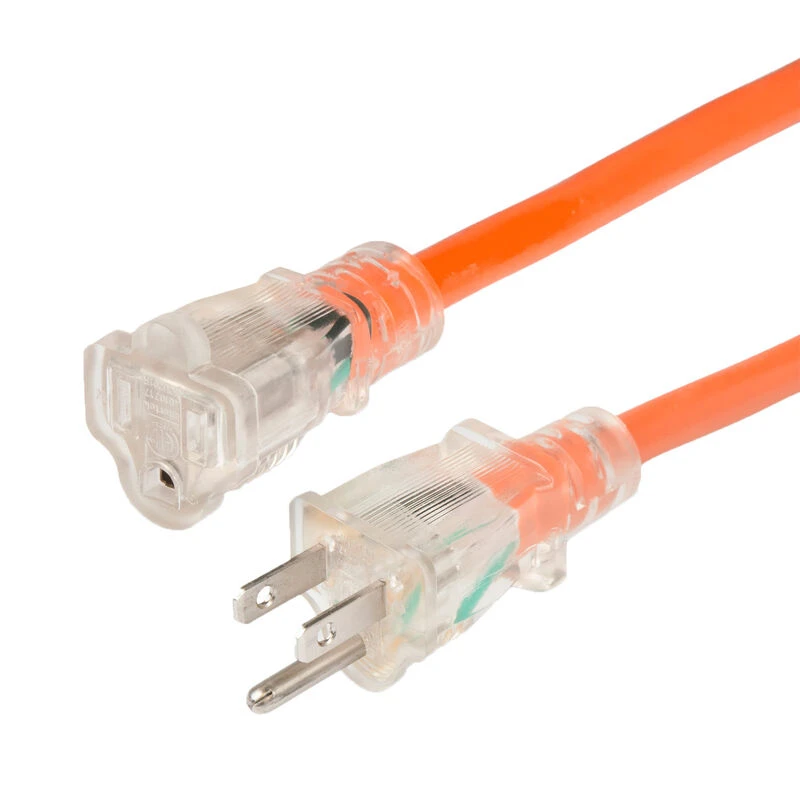 MARINCO 50' Lighted Extension Cord, 15A, 16/3 AWG, Orange 1 MARINCO 50' Lighted Extension Cord, 15A, 16/3 AWG, Orange
