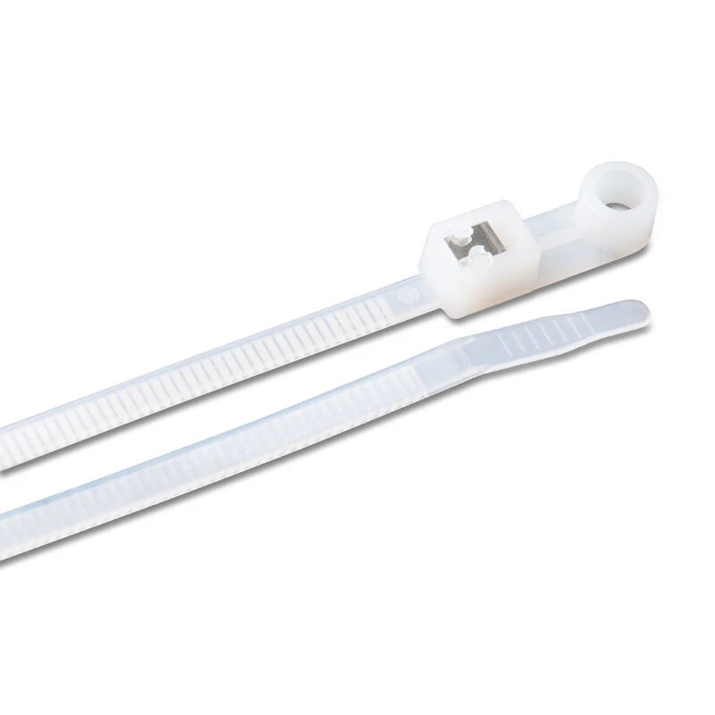 ANCOR 11" White Mounting Self-Cutting Cable Ties, 20-Pack 1 ANCOR 11" White Mounting Self-Cutting Cable Ties, 20-Pack