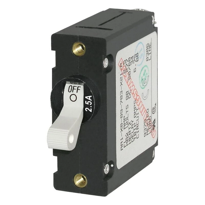 BLUE SEA SYSTEMS A-Series Single Pole White Toggle Circuit Breakers 3 BLUE SEA SYSTEMS A-Series Single Pole White Toggle Circuit Breakers - Image 3