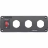 BLUE SEA SYSTEMS Panel BelowDeck 3 Socket Blank