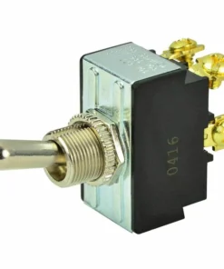 BEP MARINE Chrome Plated Toggle Switch, Off/On, DPST