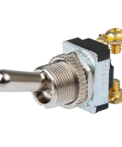 BEP MARINE Chrome Plated Toggle Switch, 11/16" Handle, Off/On, SPST