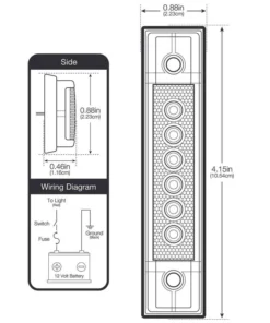 WEST MARINE 4" LED Utility Strip Light with Gasket, Blue -Marine Electrical Sale 18513986 5 1500