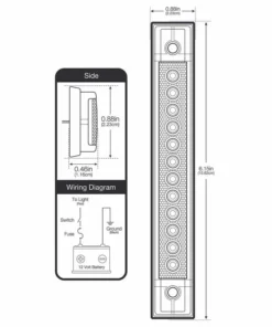 WEST MARINE 6" LED Utility Strip Light with Gasket, White -Marine Electrical Sale 18514000 5 1500