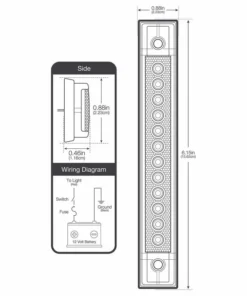 WEST MARINE 6" LED Utility Strip Light with Gasket, Blue -Marine Electrical Sale 18514018 5 1500