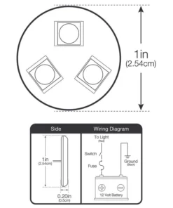 WEST MARINE Three LED Mini Stick-On Light with Self Adhesive Backing, White -Marine Electrical Sale 18514034 4 1500