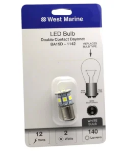 WEST MARINE Double Contact Bayonet BA15D-1142 LED Bulb