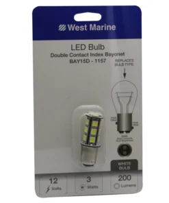 WEST MARINE Double Contact Index Bayonet BAY15D-1157 LED Bulb