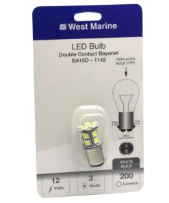 WEST MARINE Double Contact Bayonet BA15D-1142 LED Bulb