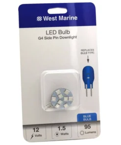 WEST MARINE G4 Side Pin Downlight LED Bulb, Blue