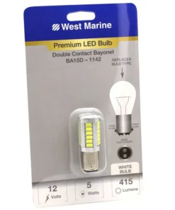 WEST MARINE Double Contact Index Bayonet BA15D-1142 LED Premium Bulb